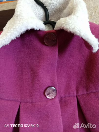 Пальто для девочки 6 месяцев