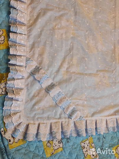 Одеялко на выписку с уголком