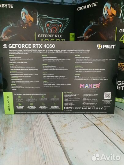 Видеокарта Palit GeForce RTX 4060 dual