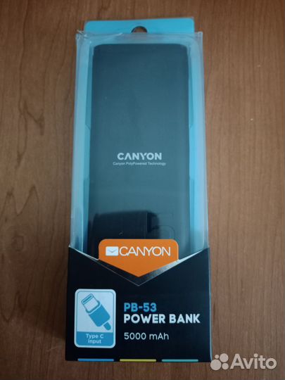 Внешний аккумулятор Canyon PB-53, 5000мAч (Новый)