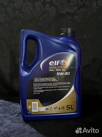 Моторное масло ELF Evolution full-tech FE 5W30 5л