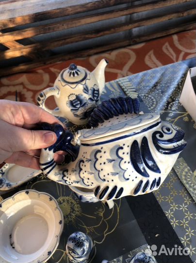 Чайный сервиз гжель