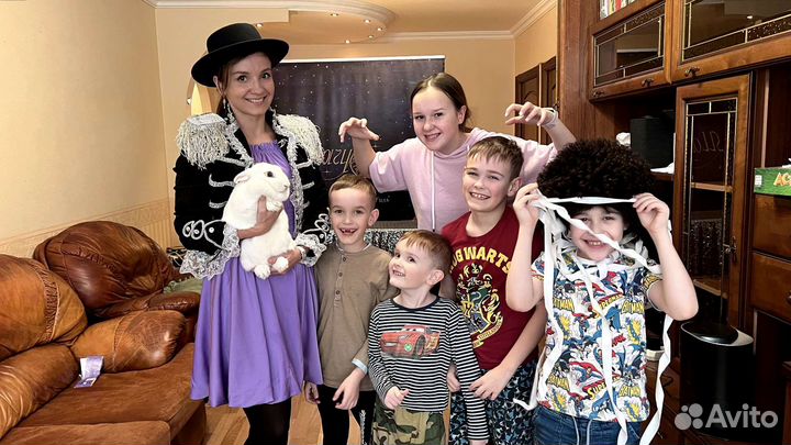 Шоу с животными на праздник фокусник для детей