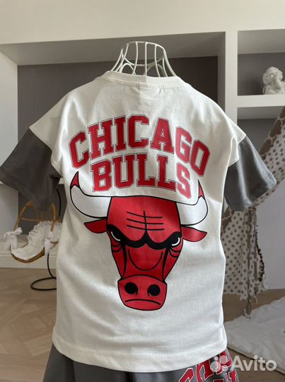 Новый Костюм футболкой Zara Chicago Bull 104,110