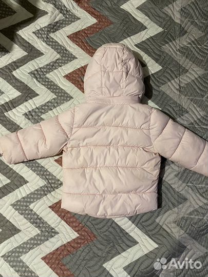 Детский пуховик Burberry на девочку 6-12 месяцев