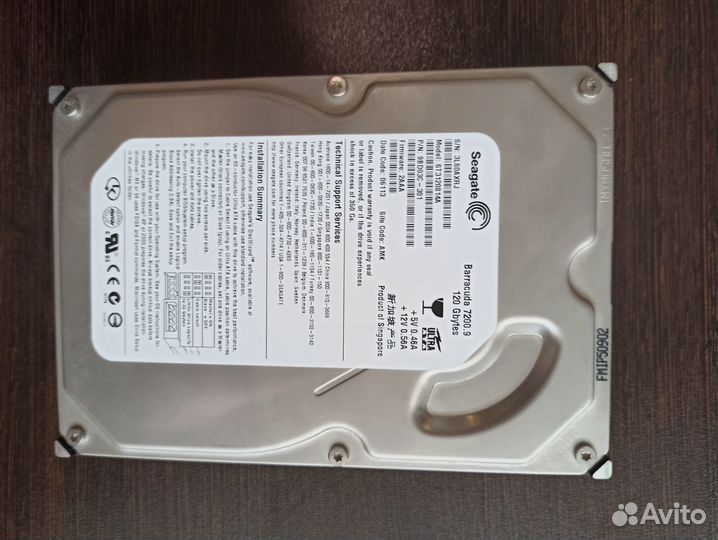 Жесткий диск seagate 120gb