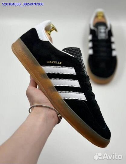 Кроссовки Adidas Gazelle Black (Арт.29543)