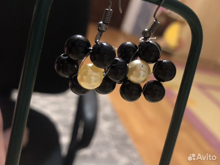 Серьги цветочки