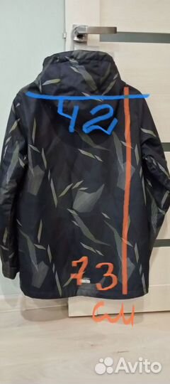 Куртка -ветровка на мальчика 158-164 на флисе