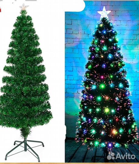 Елка искусственная со встроенной гирляндой