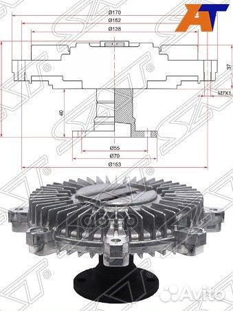 Вискомуфта MMC pajero V43/23, montero 6G72