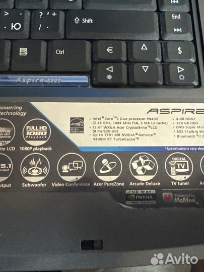 Ноутбук acer aspire 5930g