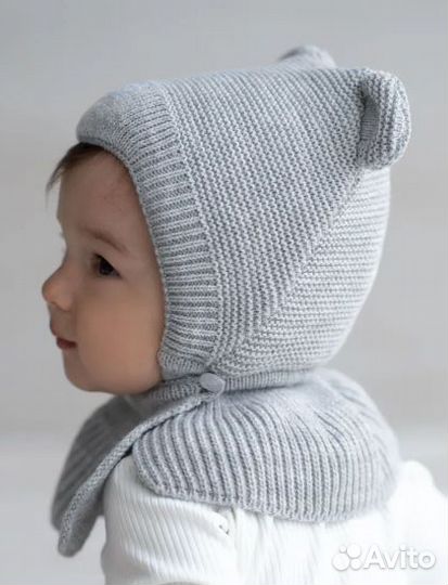 Шапка капор детская Журавлик Фунтик