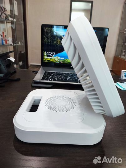 Портативный вентилятор+колонка+RGB-подсветка