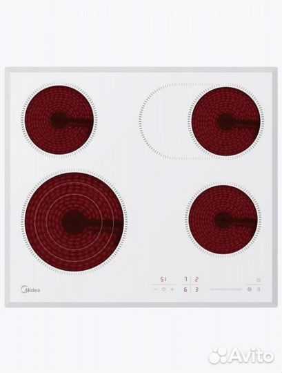 Встраиваемая варочная панель midea MCH64767FW