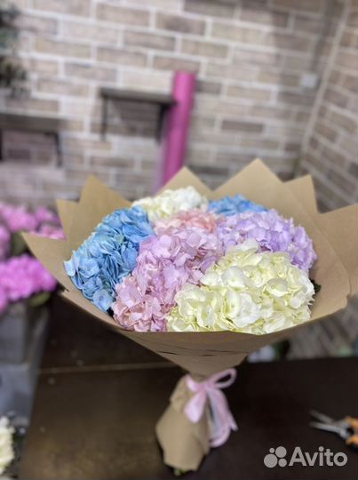 Букет из гортензий