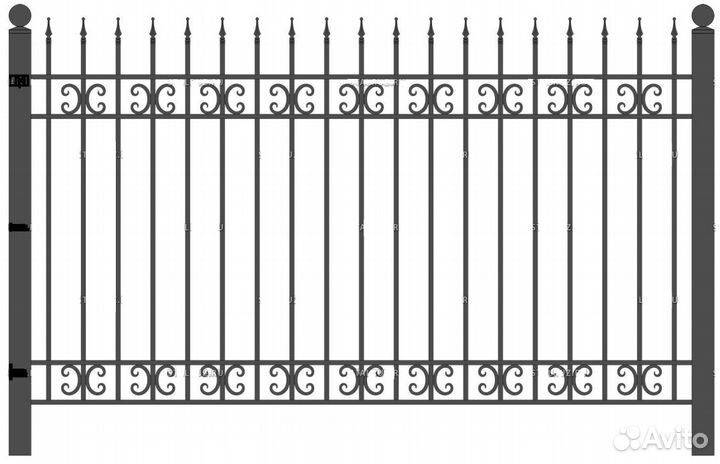 Металлический забор под ключ