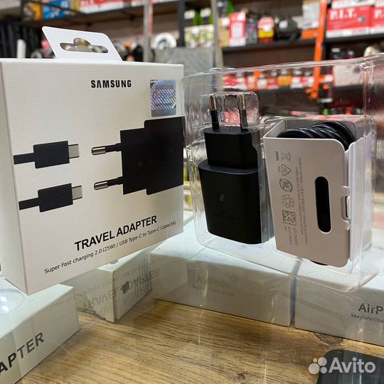 Блок +шнур samsung 25w type c