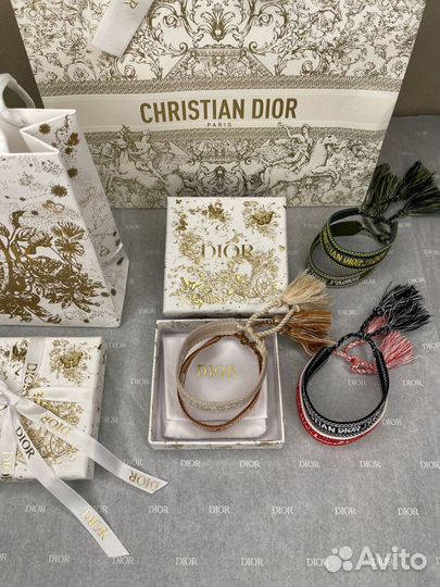 Christian Dior браслет тканевый