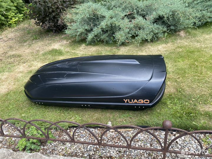 Авто бокс на крышу yuago + крепление универсальное