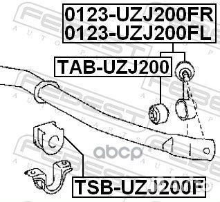 Тяга стабилизатора toyota land cruiser 200 07