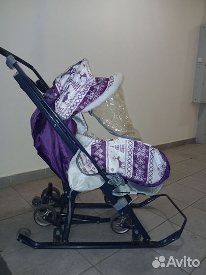 Санки коляска ника kids