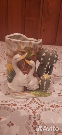 Фарфоровая карандашница СССР