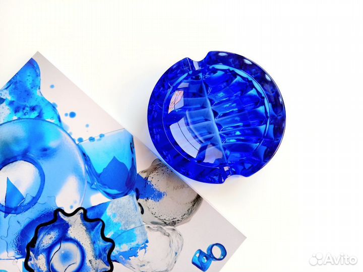 Пепельница цветное стекло СССР ваза конфетница