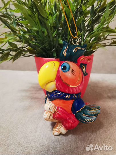 Елочная игрушка Попугай