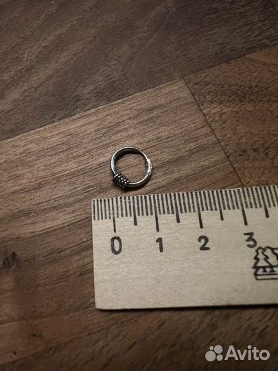 Моносерьга серебро