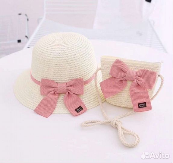 Комплект: шляпка и сумочка 3-10 лет