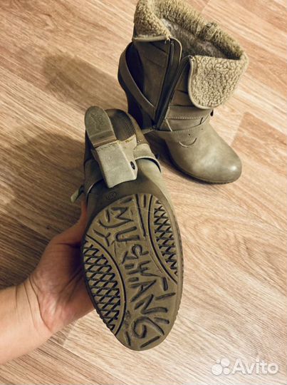 Ботильоны, полусапожки, еврозима, Mustang, 39 герм