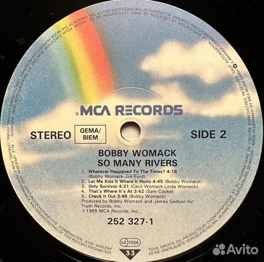 Bobby Womack – So Many Rivers (Германия 1985г.)