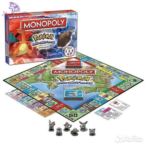 Monopoly Pokemon монополия Настольная игра