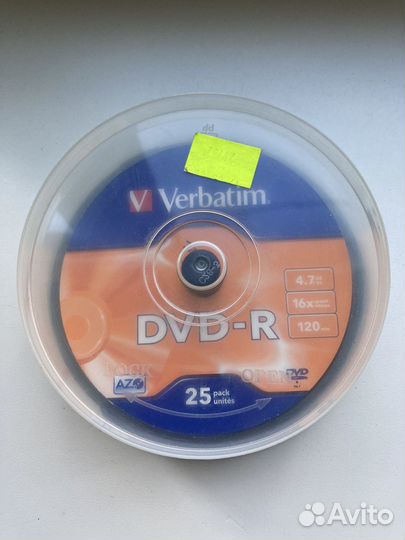 Болванки DVD-R Verbatim 4,7 gb 10 шт