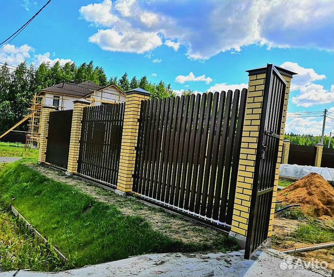 Ворота, заборы под ключ