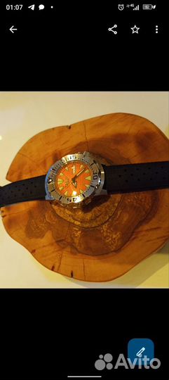 Часы Seiko Monster Orange Diver Mod.(Зубастик)