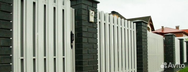 Шахматный штакетник