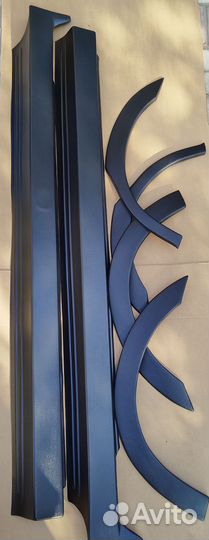 Накладки на пороги и арки (обвес) шевроле ланос