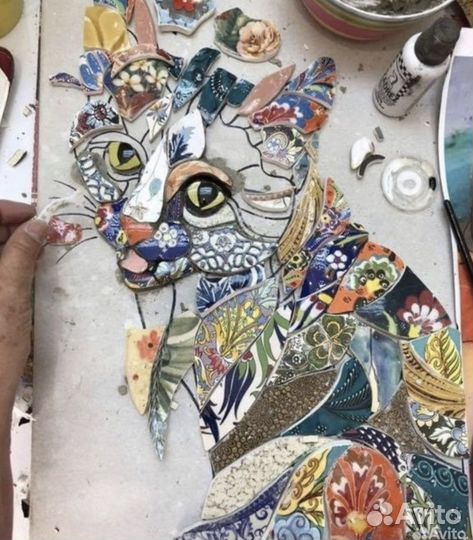 Керамическая битая посуда для творчества