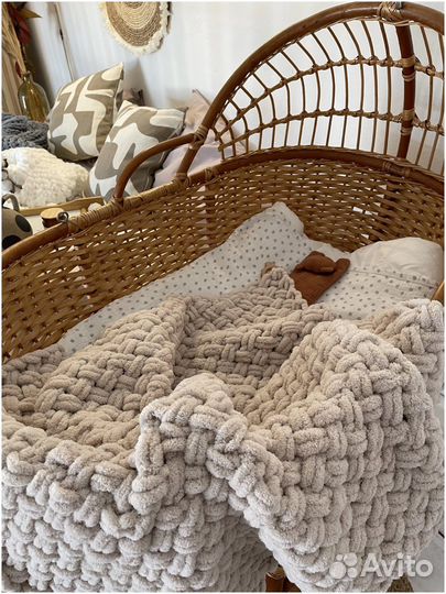 Плед детский из ализе пуффи