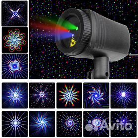 Лазерный проектор RGB Рождественский сад