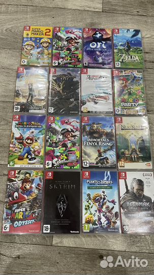 Картриджи nintendo switch