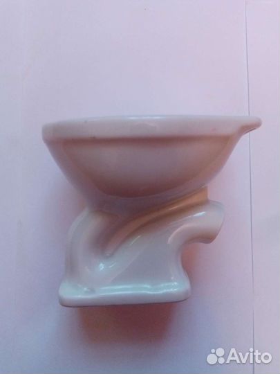 Пепельница унитаз фарфор СССР