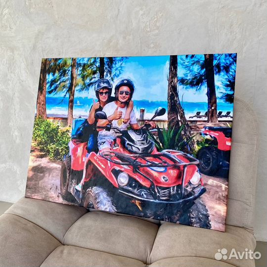 Портрет по фото на холсте в Воронеже