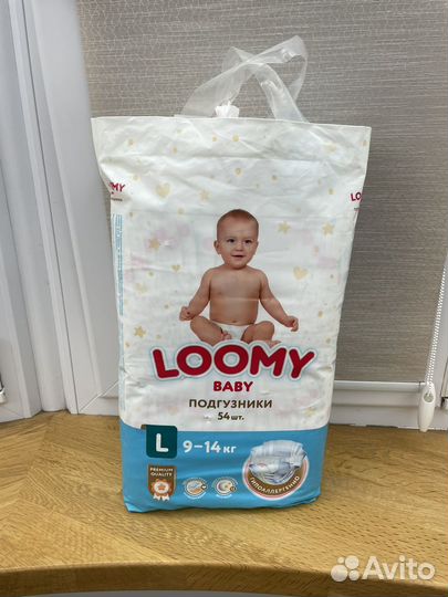 Подгузники loomy размер L