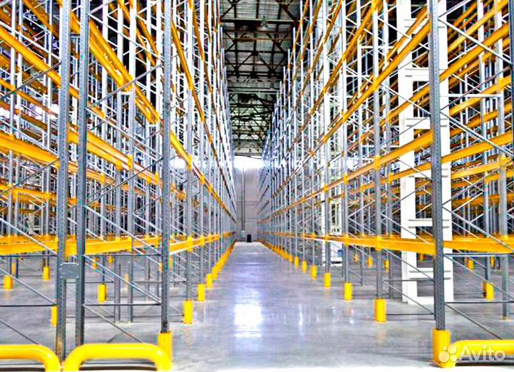 Фронтальные стеллажи складские Метек б/у лот 1284