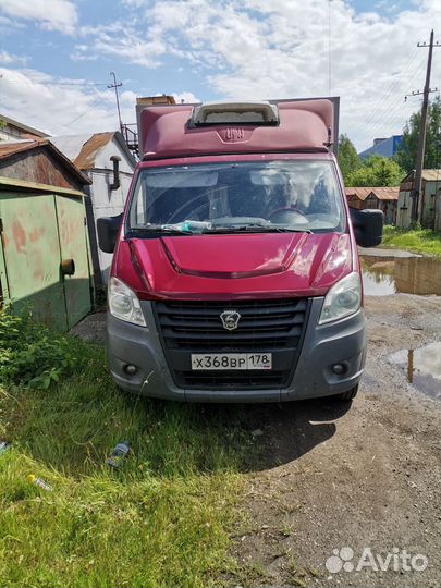 Капот на Газель Next тюнинг цвет Чили вишневый