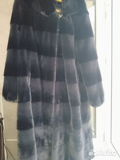 Шуба натуральная кролик рекс