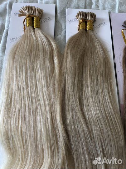 Волосы для наращивания натуральные славянка 60 см